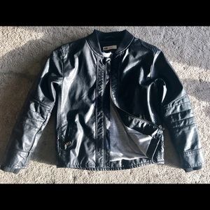 Hm faux leather moto boys jacket